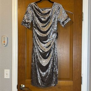 Adrianna Papell velour dress. NWT